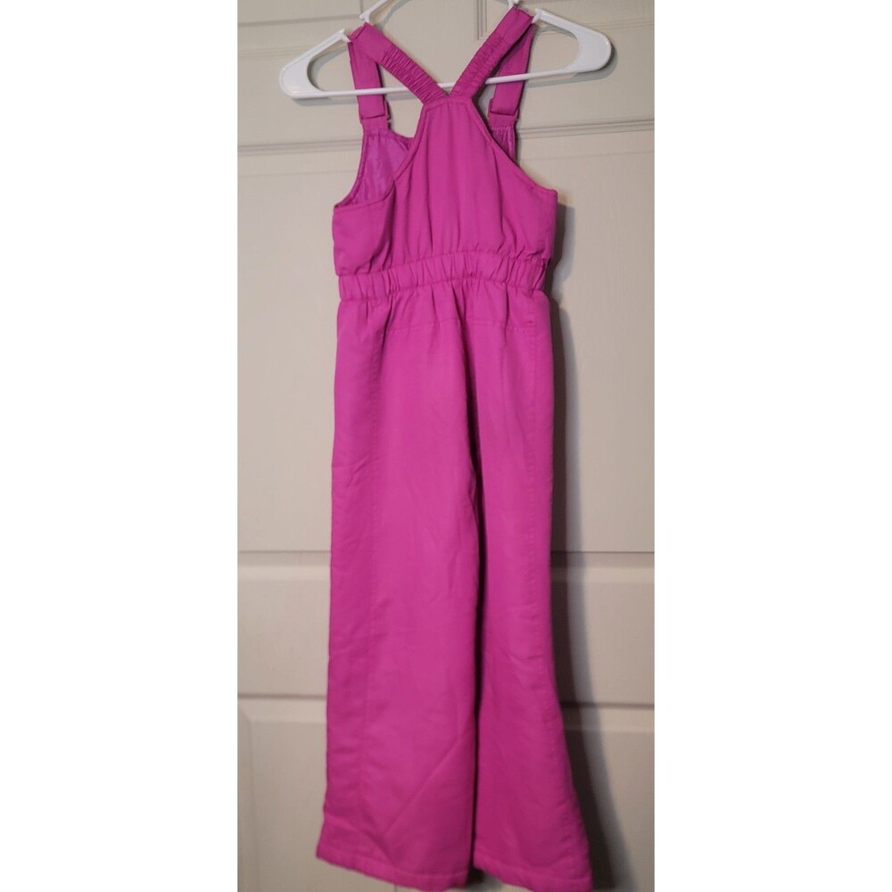 Youth "Athletech" hot pink snow bib .Size  Youth M 7-8. Prev. Owned